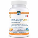 Nordic Naturals ProOmega 2000 Jr., Strawberry Flavor - 60 Soft Gels - 1120 mg Omega-3 - Ultra Poent Fish Oil - EPA & DHA - Προάγει τον εγκέφαλο, την καρδιά, & την ανοσοποιητική υγεία - Μη ΓΤΟ - 30 Υπηρεσίες