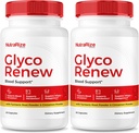 NutraRize (Pack of 2 Glyco Renew Pills, All Natural Blood Support Formula, Maximum Strength Supplement to Reservate Stable Levels, Your Journey Towards Health, Official Reviews (120 Κάψουλες)
