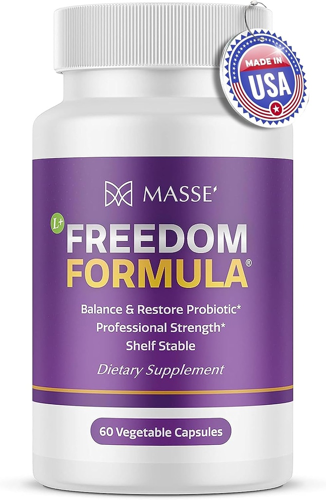Candida Freedom Massey Medicals Colon Cleanse Pills - Crafted Digestive for Vibrant Living - Gut Health Probiotic Complex - 60 Κάψουλες