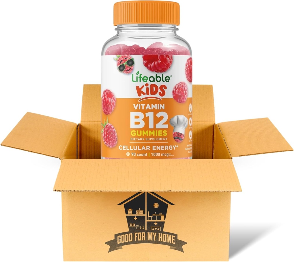 Βιταμίνη Β12 Gummies Bundle. Περιλαμβάνει ένα μπουκάλι 90 ct Ζωοποιήσιμα παιδιά Βιταμίνη Β12 Gummies. Συμπλήρωμα διατροφής, χωρίς γλουτένη, μη Gmo, και Chewable B12 Βιταμίνες Gummies. Έρχεται με ένα καλό για το κουτί μου!
