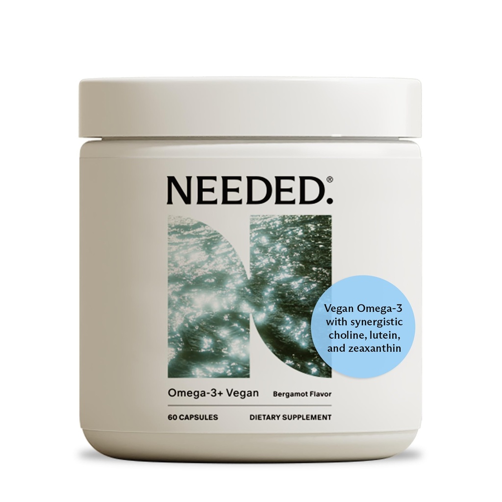 Χρειάζεται. Prenatal Omega-3 - Δόση υψηλής ισχύος του Sustainablely Soured Fish Oil, Bergamot Flavor, 1000mg DHA, 1000mg EPA, εγκιβωτισμένο σε ένα Gelatin-free, Plant-based Softgel Shell, 30-Day Supply