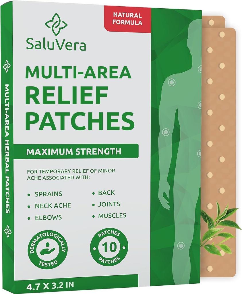 Patches - Extra Large Heat Patches - Μέγιστη δύναμη Φυσικών μυών & αρθρώσεων Relief Back Patches - Γρήγορο, Απαλό στο δέρμα, Hot Patches για την πλάτη, ώμο, λαιμό, γόνατο & πόδι, 10 Pack (L)