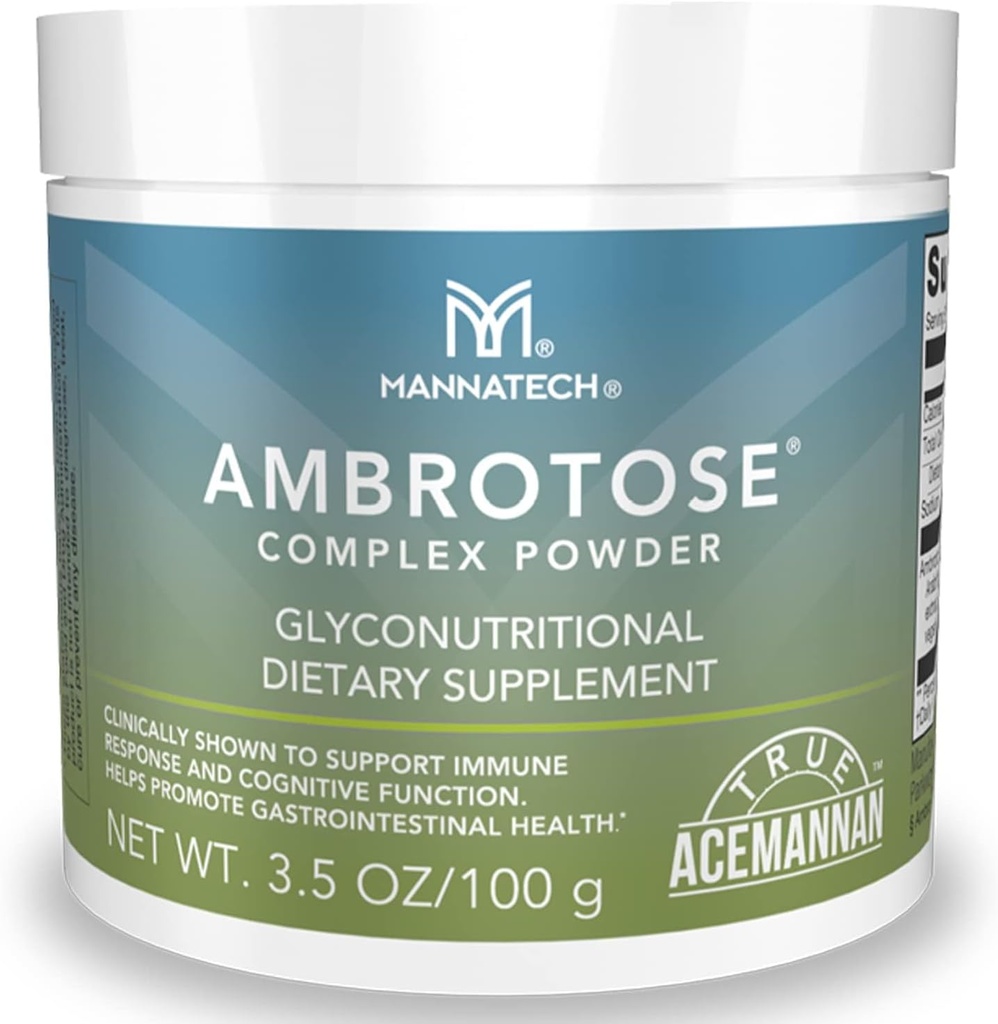 Mannatech Ambrotose Complex Immune Support Supplement, υποστηρίζει Cell-to-Cell Communication και Υγιής Ανοσολογική Άμυνα, με Manapol Powder - 100% Aloe Vera Supplement 25 Ημέρες Προσφορά