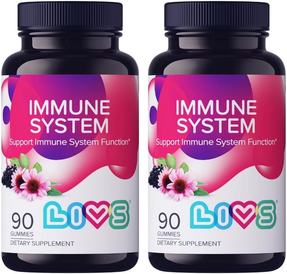 LIVS ανοσοποιητικό σύστημα Gummies Elderberry για ενήλικες & παιδιά 