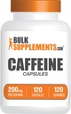 BulkSupplements.com Κάψουλες καφεΐνης 200mg - Συμπληρώματα καφεΐνης, χάπια καφεΐνης 200mg - για την ενεργειακή υποστήριξη, 1 Κάψουλα καφεΐνης ανά υπηρεσία, 120 κάψουλες (πακέτο του 1)