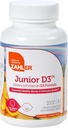 Zahler Junior D3 Μασώμενα 1000IU, Παιδική Βιταμίνη D, Μεγάλη Γεύση Μασώμενη Βιταμίνη D για τα παιδιά, Βέλτιστη Βιταμίνη D3 1000 IU για τα παιδιά, Certified Kosher, 240 Μασώμενα δισκία