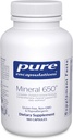 Pure Encapsulations Mineral 650 | Hypoallergenic Combination of Balanced Chelated|Minerals | 180 Capsules