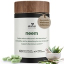 AKSHAR Ayurveda - κάψουλες Neem με Neem Extract και Neem Leaf Powder - συμπλήρωμα Herbal Neem για την υποστήριξη της καθαρής υγείας του δέρματος και Detox - Vegan Cruelty-free κάψουλες φύλλων Neem (60 κόμης)