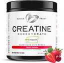 Μύες Creapure Creatine Monohydrate σκόνη, Vegan Keto Φιλική γλουτένη-δωρεάν Αναμειγνύεται, συμπλήρωμα αποκατάστασης μυών, Creatine για την ανάπτυξη των μυών, Γεύση Creatine, Φυσικό Punch Φρούτων 300g