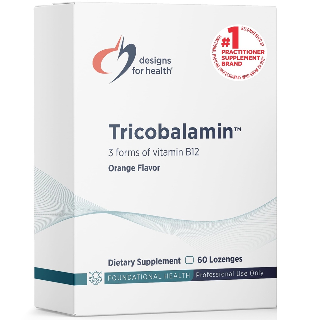 Σχέδια για την υγεία B12 Tricobalamin Lozenges - 3000mcg Τρίκλινο B12 Γρήγορη Διαλύστε τα δισκία με μεθυλοκοβαλαμίνη, Adenosylcobalamin + Hydroxocobalamin - Φυσικό άρωμα πορτοκαλιού (60 Lozenges)