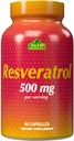 Resveratrol 1000mg από την Alfa Βιταμίνες - Ισχυρό Αντιοξειδωτικό, Βοηθά στην πρόληψη της κυτταρικής βλάβης - Υποστηρίζει τη λειτουργία του εγκεφάλου, Καρδιαγγειακή υγεία, Μεταβολισμός, αντιγηραντικές επιδράσεις - 60 κάψουλες