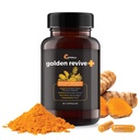 UpWellness Golden Revive + Κοινό συμπλήρωμα υποστήριξης που διαθέτει κουρκουμά με μαύρο πιπέρι, Quercetin, και μαγνήσιο-κουρκουμά Boswellia συμπλήρωμα - 6 ενεργά συστατικά για κοινή φροντίδα - 60 κάψουλες