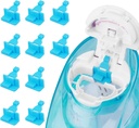 Σιλικόνη Saltwater Pods Ανταλλακτικά Αξεσουάρ Συμβατό με Navage Nasal Care - Αποθήκευση Saltwater Pods για εύκολη λειτουργία (10 Pack-Blue)