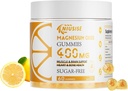 Magnesium Oxide Gummies for Men & Women, Easily Absorbed Magnesium Gummies Supplement for Muscle, Bone and Heart Support, Magnesium Complex Supplement 400mg