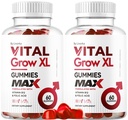 (2 Pack) Vital Grow XL Ανδρικές Γκάμιες - Ανδρικές Γκάμιες Απόδοσης 1050MG Vital GrowXL Blend, Vital Growth Gummy Advanced Gomitas Formula, 120 Γκάμιες για 2 Μήνες