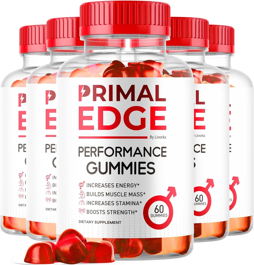 (5 πακέτο) Primal Edge Mens Gummies, Primal Edge, Primal Edge Gummies, Primal Edge Advanced Formula Gummies, Primal Edge συμπλήρωμα Gummy, PrimalEdge συμπλήρωμα υποστήριξης Gummies, 300 Gummies για 5 μήνες