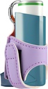 Beautyflier Asthma Inhaler Κάτοχος PU Δερμάτινο Travel Handy Κάτοχος για ενήλικες και παιδιά, Inhaler δεν περιλαμβάνονται