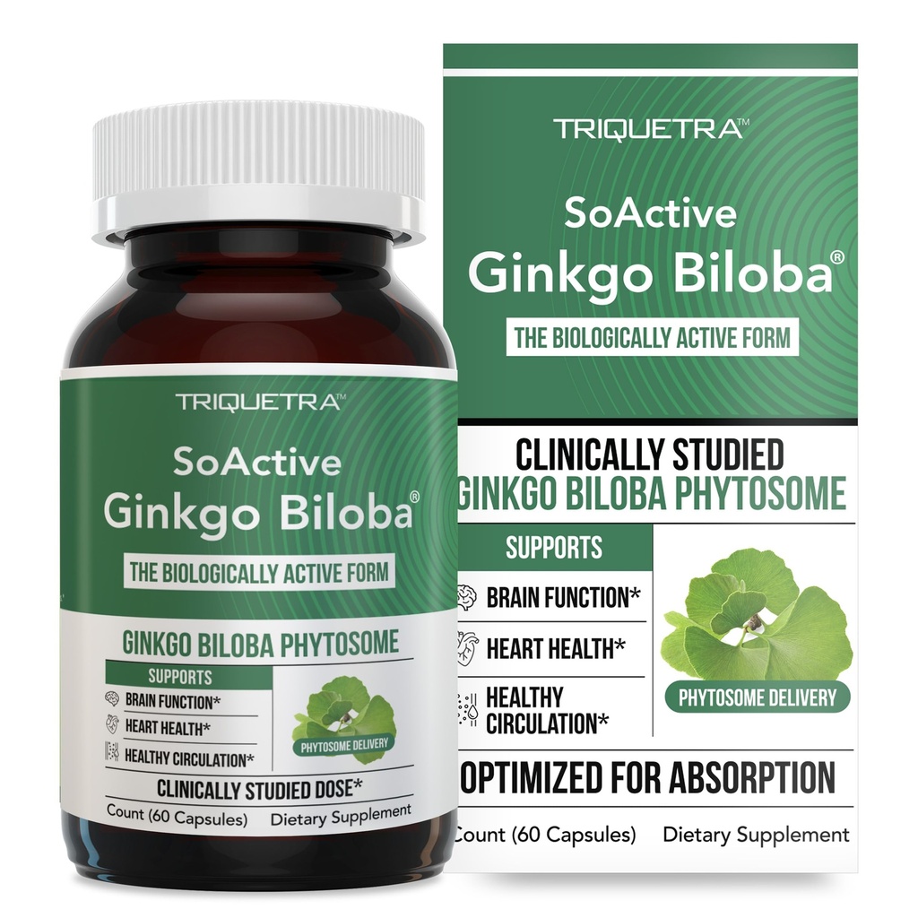 SoActive Ginkgo Biloba with GinkgoSelect® Phytosome 