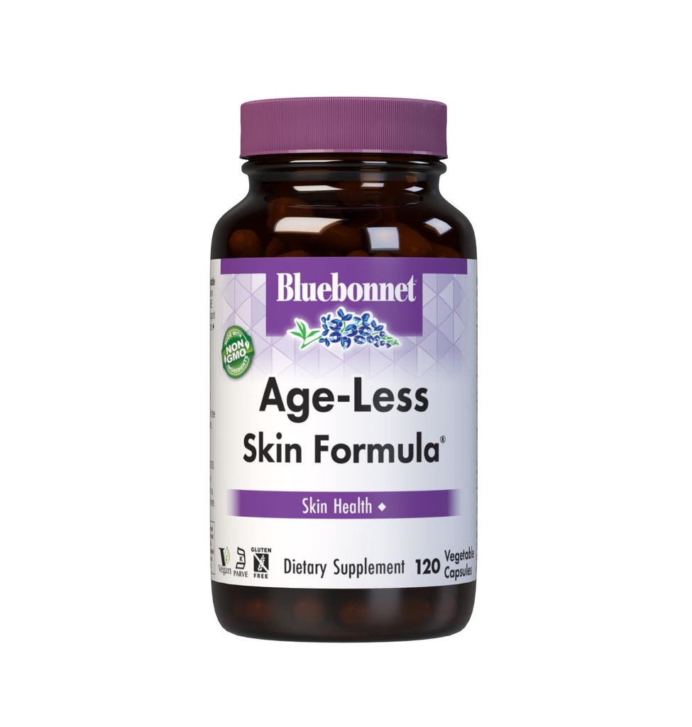 BlueBonnet Age-Less Δέρμα Φόρμουλα Κάψουλες, Λευκό, Λαχανικό, 120 κόμης