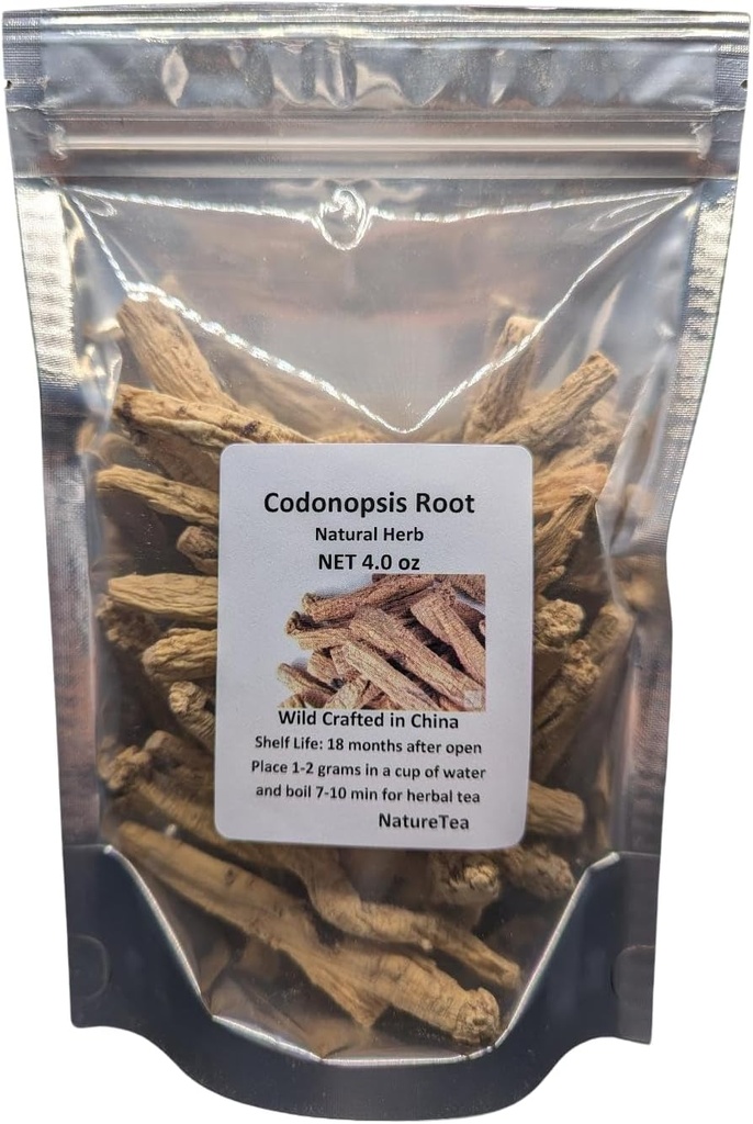 Codonopsis Root - Dang Shen Dried Radix Codonopsis 100% from Nature (2 oz)