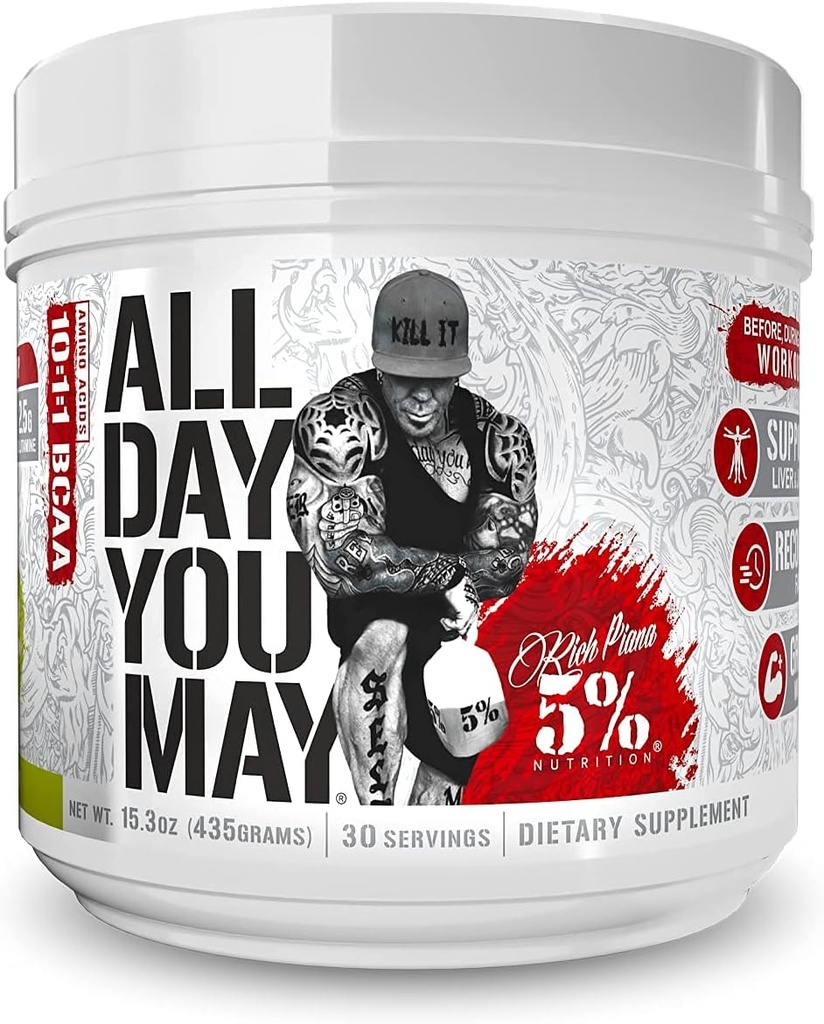 5% Διατροφή Πλούσια Piana AllDayYouMay BCAA σκόνη 