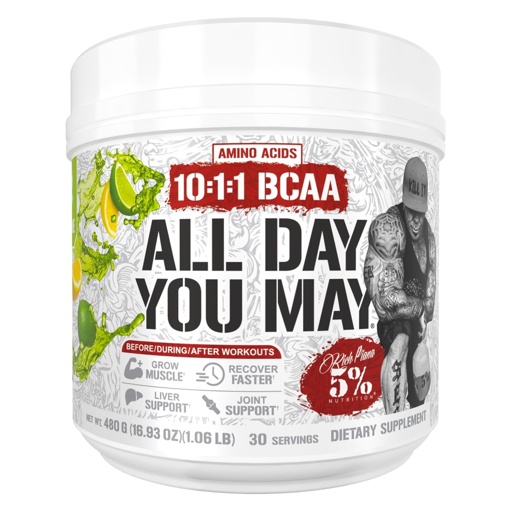 5% Διατροφή Πλούσια Piana AllDayYouMay BCAA σκόνη 