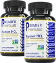 Premier Research Labs Premier HCL - Aids Nutrient Absorption & Digestive Function - Συνδυάστε με το συμπλήρωμα ενεργοποιητή HCL - Betaine HCL for Digestion - 90 Κάψουλες Φυτικής Πηγής