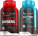 Korean Red Panax Ginseng 1500mg - Υψηλή ισχύς Ginseng για την ενέργεια, την απόδοση και το ανοσοποιητικό υποστήριξη για άνδρες και γυναίκες - συμπλήρωμα βάρους νύχτα με μελατονίνη για την υποστήριξη του ύπνου και του μεταβολισμού