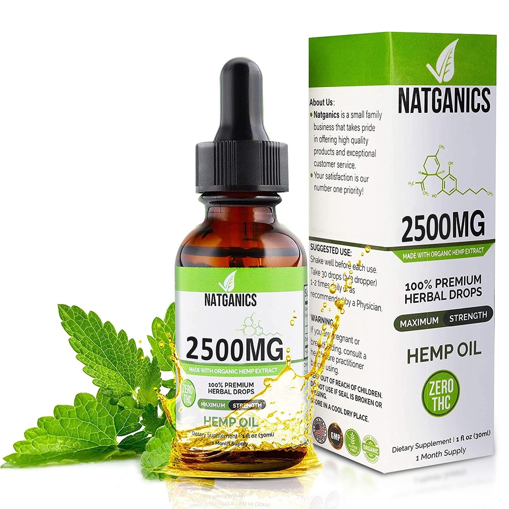 Βιολογικό έλαιο κάνναβης 2500mg - Ultra Premium σταγόνες έλαιο κάνναβης 2500mg - Φυσικό εκχύλισμα έλαιο κάνναβης Βάμμα - μη-GMO Ultra-Pure CO2 εκχυλισμένες σταγόνες - Ωμέγα λιπαρά οξέα 3 6 9 - Βιολογικά αναπτύσσονται & Κατασκευάζονται στις ΗΠΑ