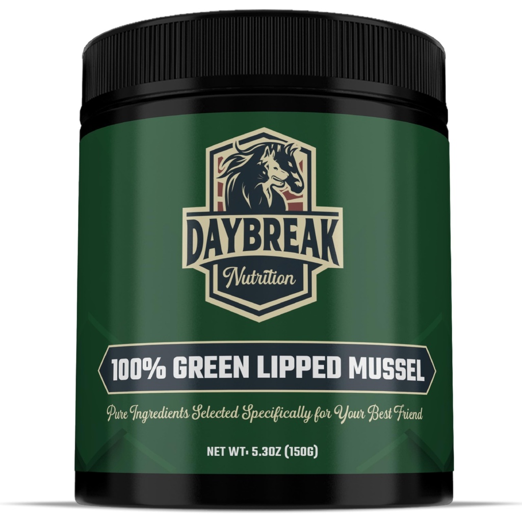 Pure Green Lipped Mussel Powder for Dogs and Cats - 100% Νέα Ζηλανδία Green Lipped Mussels - Αντιφλεγμονώδες Συμπλήρωμα & Βιταμίνες για να βοηθήσει το κατοικίδιο ζώο σας να αντιμετωπίσει την Αρθρίτιδα, Joint Pain Relief - 150 γραμμάρια