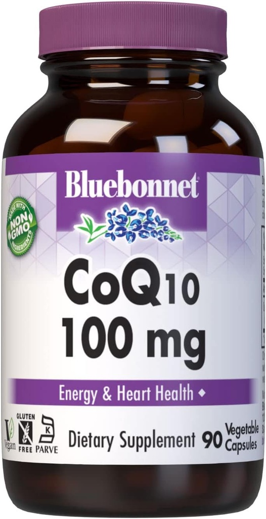 BlueBonnet CoQ-10 Κάψουλες χορτοφάγων, 100 mg, 90 Count
