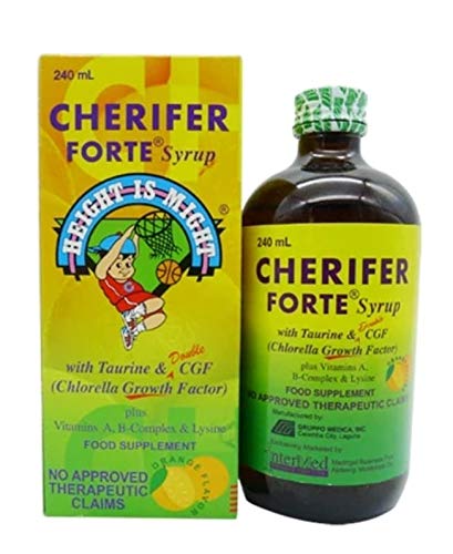 CHERIFER Forte Syrup με Taurin & Διπλό παράγοντα ανάπτυξης Chlorella 240ml