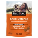 Nutri-Vet Shed Defense Soft Chews for Dogs, Skin and Coat Supplement for Dogs, Omega 3 from Fish Oil, Dry & Ichy Skin Relief treatment, Puppy Essentials, 60 μαλακά μάσημα