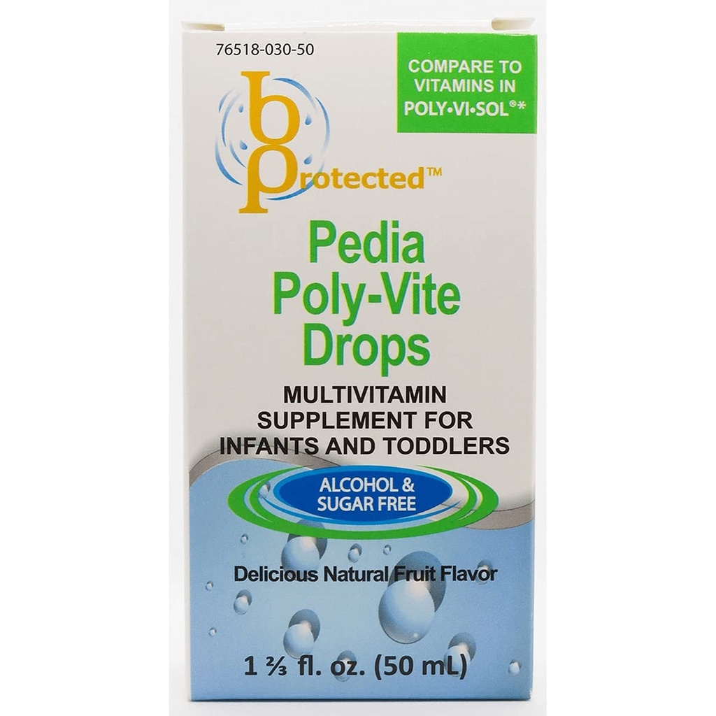Pedia Poly-Vite σταγόνες 1 2/3 fl ουγγιά υγρό