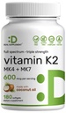 DEAL SUPPLEMENT Vitamin K2 Supplement 600mcg, 180 Coconut Oil Softgels | Full Spectrum High Absorption MK-7 & MK-4 Forms | Bone, Joint, & Immune Support – Non-GMO