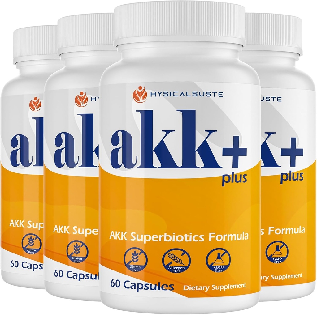 Ακκ+ Superbiotics - 20 δισεκατομμύρια Afu Akkermansia Προβιοτικό με γαϊδουράγκαθο γάλακτος, Taraxasterol, GLP1 συμπλήρωμα, για Αντιοξειδωτικό, Gut, Υγεία του δέρματος, 240 Count