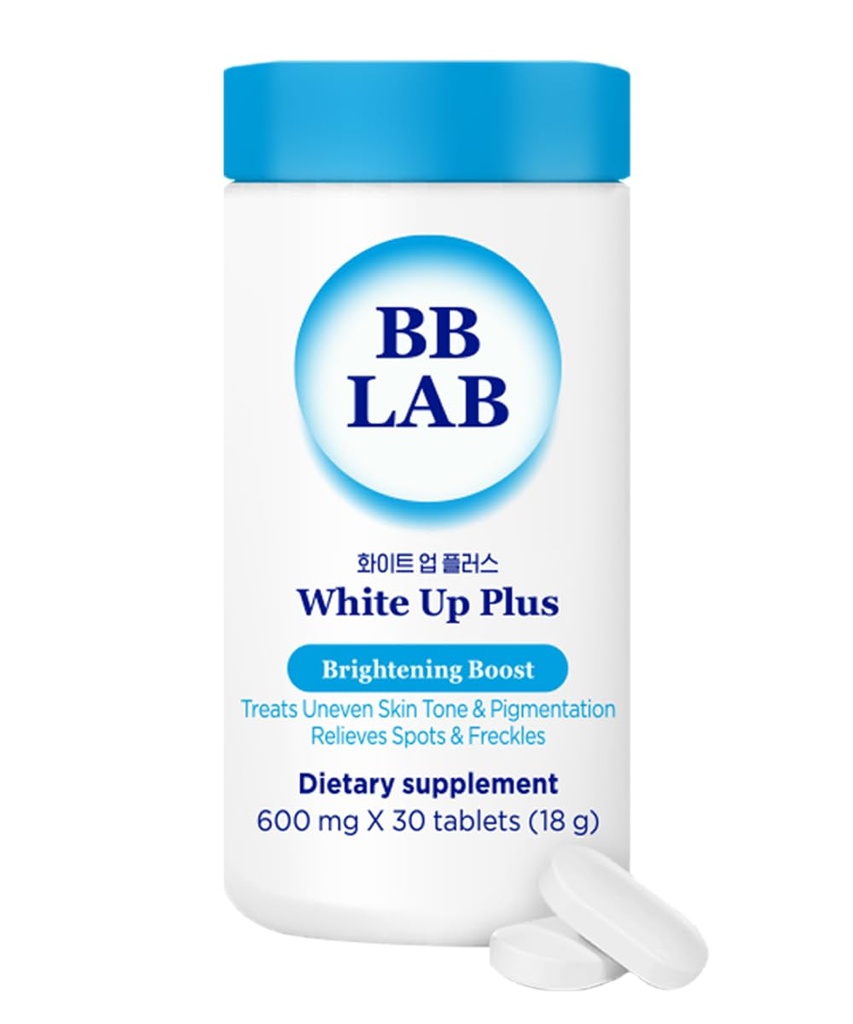 BB LAB White Up Plus Advanced συμπλήρωμα για την υποστήριξη του δέρματος, κορεατική γλουταθειόνη, L-κυστίνη, βιταμίνη C, σκούρα σημεία & δέρμα ακμής