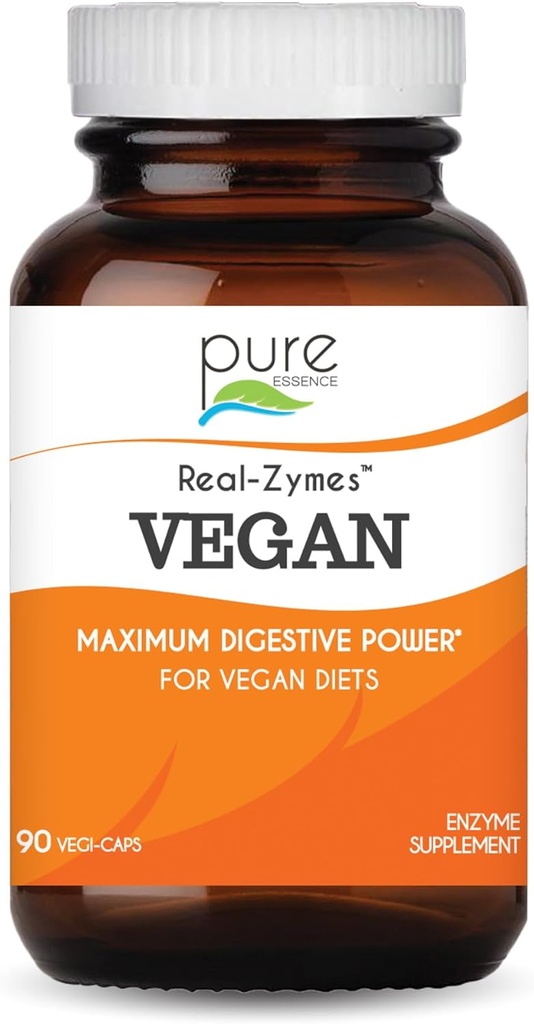 Real-ZymesTM VEGAN Digestive Enzymes Supplement with Probiotics for Better Digestion - Natural Support for Relief of Bloating, Gas, Belching, Diarrhea, Constipation, IBS, κλπ. - 90 Caps