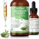 Soursop Graviola Υγρές σταγόνες: 1800mg Premium Αντιοξειδωτικό Υποστήριξη για την Ανοσολογική Υγεία Γαλάκτωμα Χαλάρωση Ύπνος Vegan Χωρίς Γλουτένη Ζάχαρη Δωρεάν 1 FL Oz 30 Ημέρα προσφοράς