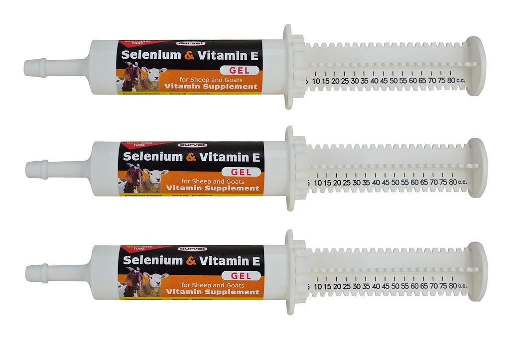 Durvet Sheep & Goat Σελήνιο Βιταμίνη E Gel, 80ml (3 Συσκευασία)