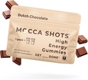 SGC Seattle Gummy Company Caffeine Energy Gummies 12-Pack, Dutch Chocolate Mocca Energy Chews, Nootropic, Vegan, Plant-Based, Gluten Free, 200mg Caffeine
