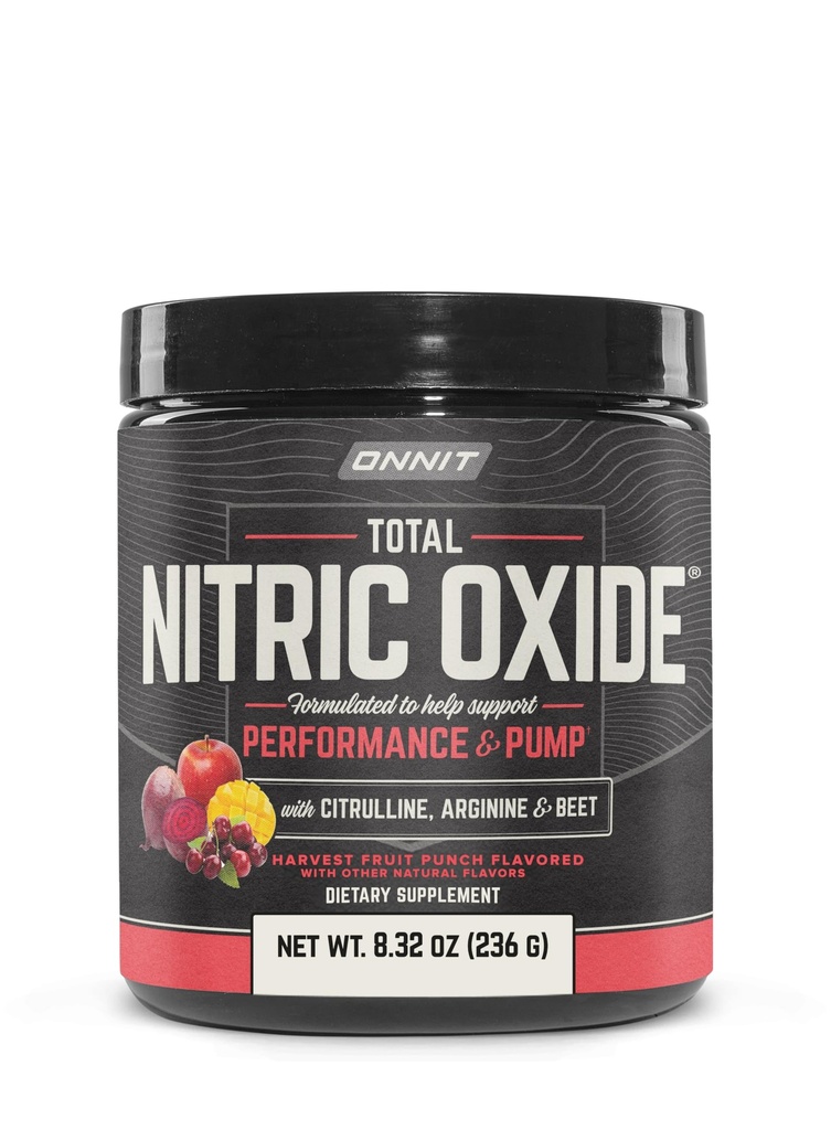 ONNIT συνολική περιεκτικότητα σε νιτρικό οξείδιο σε σκόνη, IGENTM μη GMO δοκιμαστεί, Fruit Punch Flavor, Caffeine-ελεύθερο συμπλήρωμα διατροφής για την υποστήριξη της μυϊκής ανάπτυξης με NO3-T νιτρικό αργινίνη, 20 υπηρεσίες