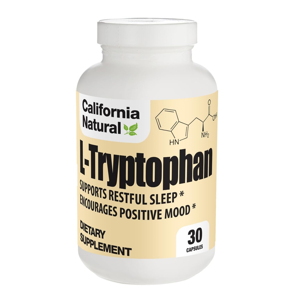 California Natural L-Tryptophan 500 Mg Κάψουλες, 30 κόμης