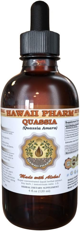 Quassia (Quasia Amara) Liquid Extract, Βάμμα, συμπλήρωμα βοτάνων, Hawaii Pharm, Made in USA, 4 fl.oz