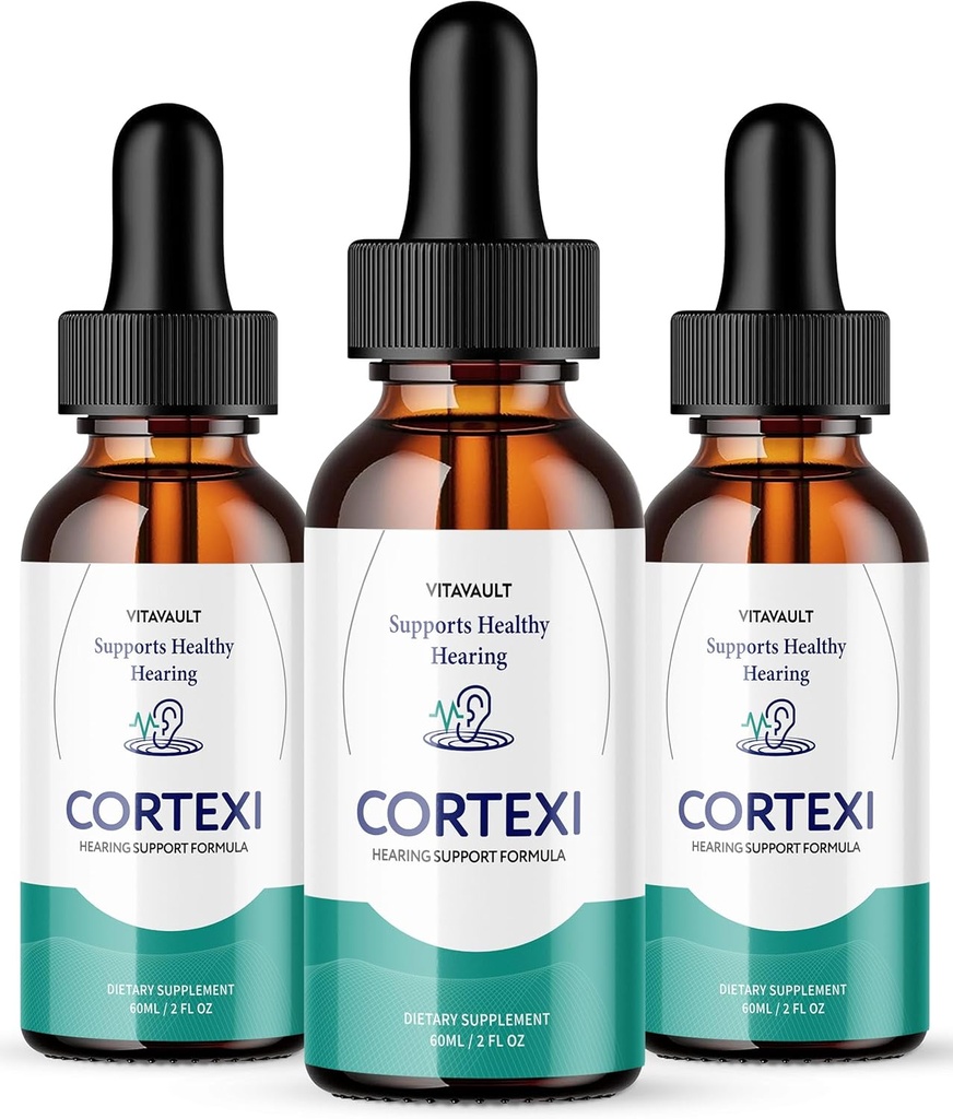 Cortexi Ear Drops - Cortexi Ακρόαση Σταγόνες Υποστήριξης, Cortexi Drops, Cortexi Κριτικές - Προώθηση της Ακουστικής Καθαρότητα, Υποστηρίζει Υγιεινή Πακέτο Ακρόαση των 3