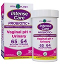 Vital Planet - Intense Care Vaginal pH & Urinary Probiotics for Women Plus Organic Prebiotics, Postbiotics, and Parabiotics, 65 Billion CFU and 64 Strains, Immune and Digestive Health 30 ct