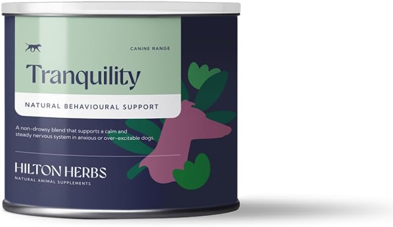 Hilton Βότανα Canine Tranquility Συμπλήρωμα για Άγχος / Νάρκες / Stress σε σκύλους, 4,4 oz Tub
