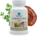 Robaina Astragalus & Reishi Κάψουλες – Ανοσοποιητική, Συκώτι και Καρδιαγγειακή Υποστήριξη – Υψηλής ισχύος Βότανο Ble Vegan, Μη ΓΤΟ, Κατασκευασμένη στις ΗΠΑ, 60 Κάψουλες