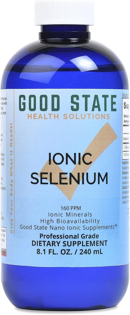 Good State | Liquid Ionic Selenium | Superior Cellular Absorption | Boosts Immune System | Helps Break Down and Reduce Toxic Metals | 96 Servings | 8 fl oz