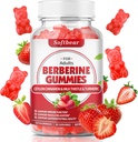 softbear Berberine with Ceylon Cinnamon Gummies Organic Berberine HCL 1500mg for Metabolism Immune Health Sugar-Free Berberine Supplements Strawberry Flavored 60 Count